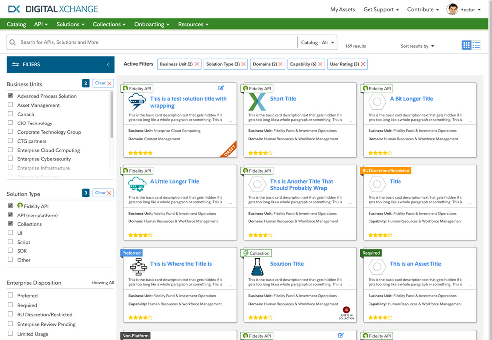 Fidelity Investments Internal Applications